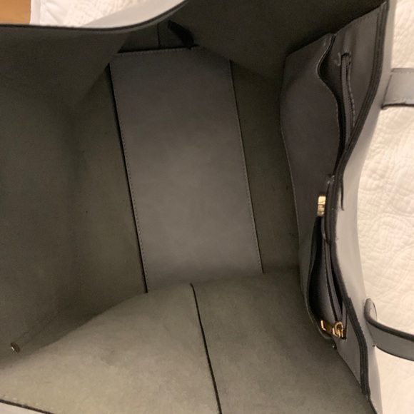 Vegan leather blue tote - Picture 3 of 3